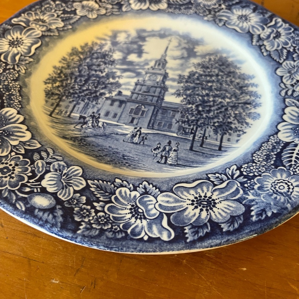 Staffordshire Liberty Blue Dinner Plate - Picture 4 of 6